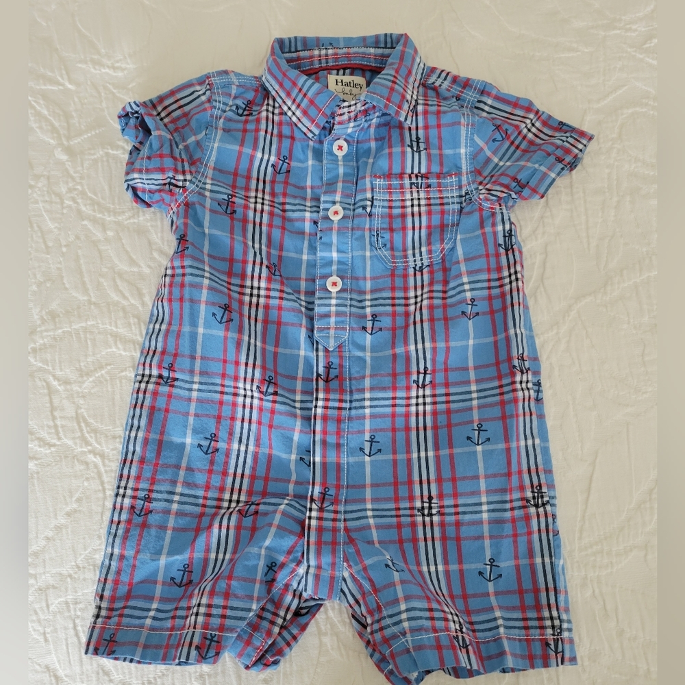 Hatley Mini Anchor Baby Romper, 18M